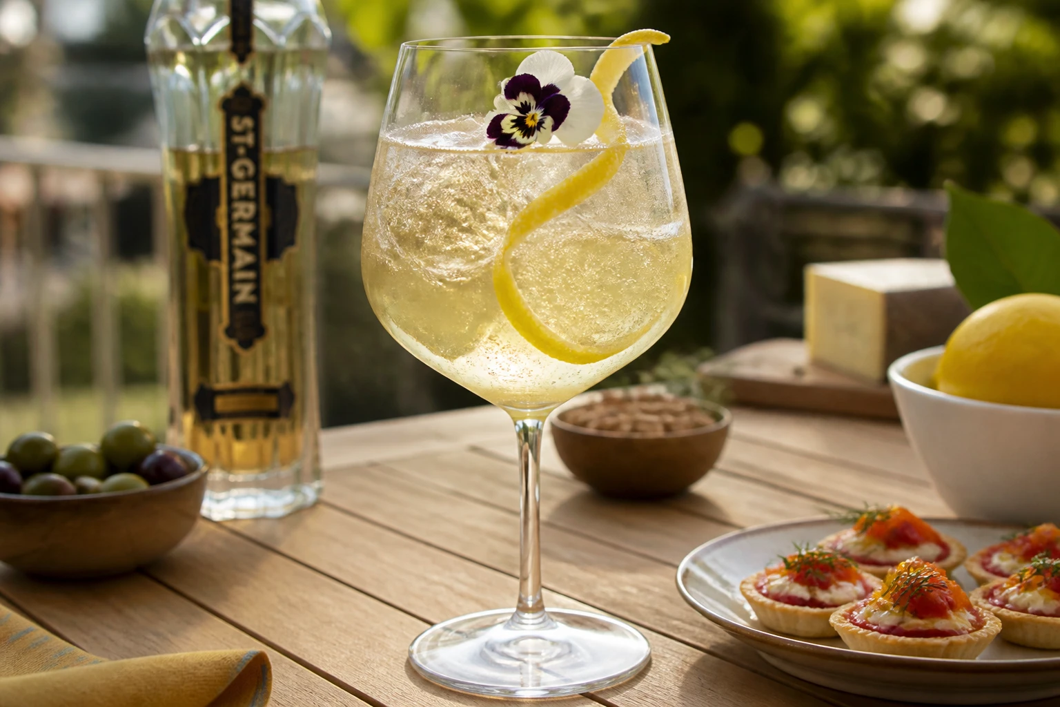 Le cocktail Saint-Germain : la recette pour un apéritif floral