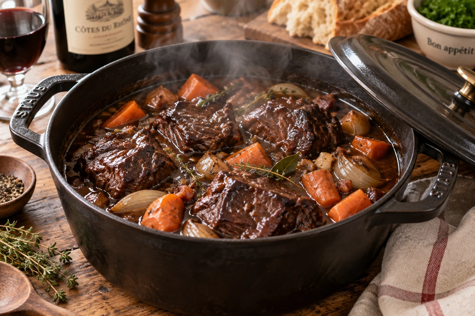 Recette de joue de bœuf sans vin, fondante et savoureuse