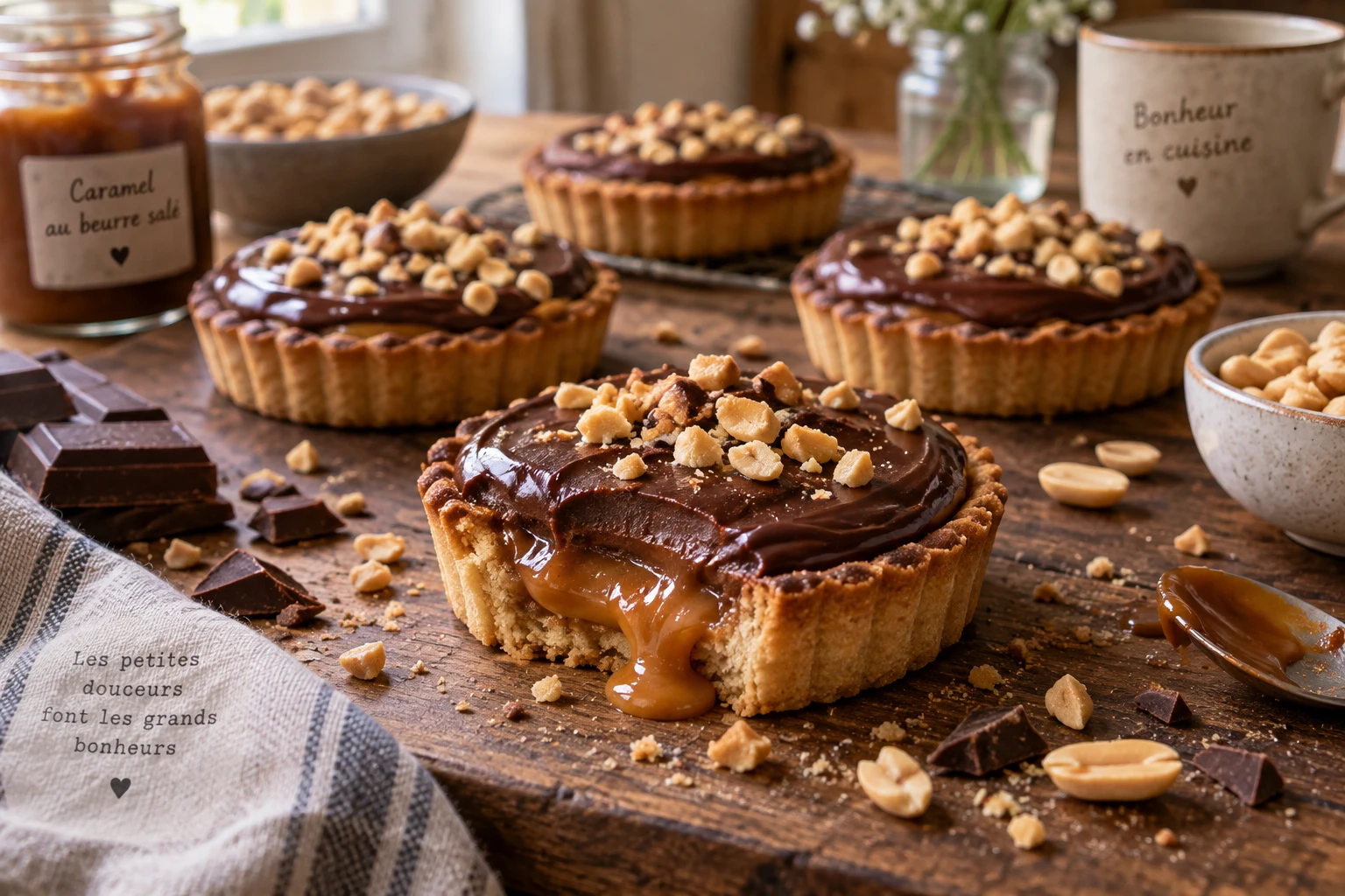 Tartelette snickers : la recette gourmande étape par étape