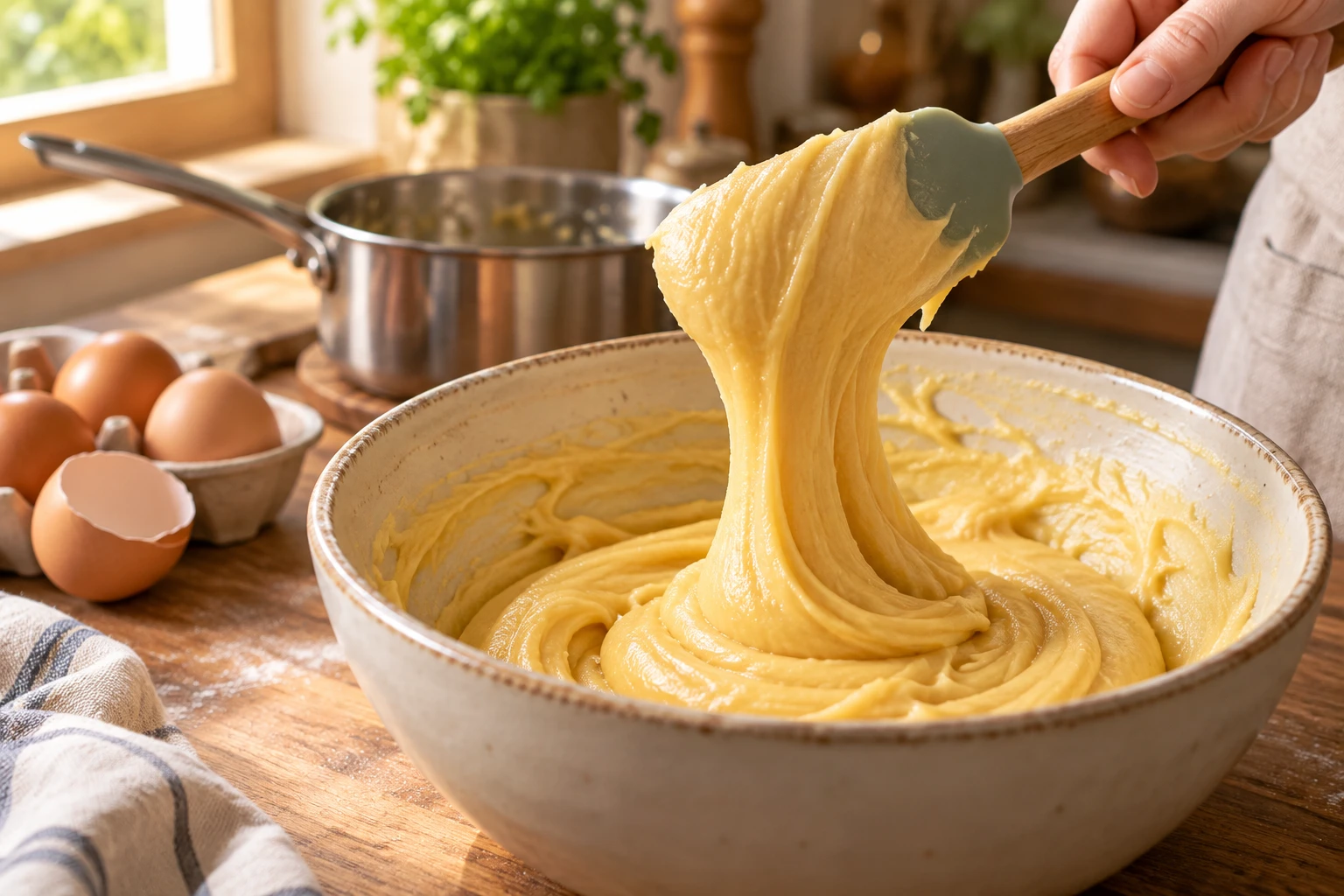 Pâte à choux trop liquide : comment la rattraper